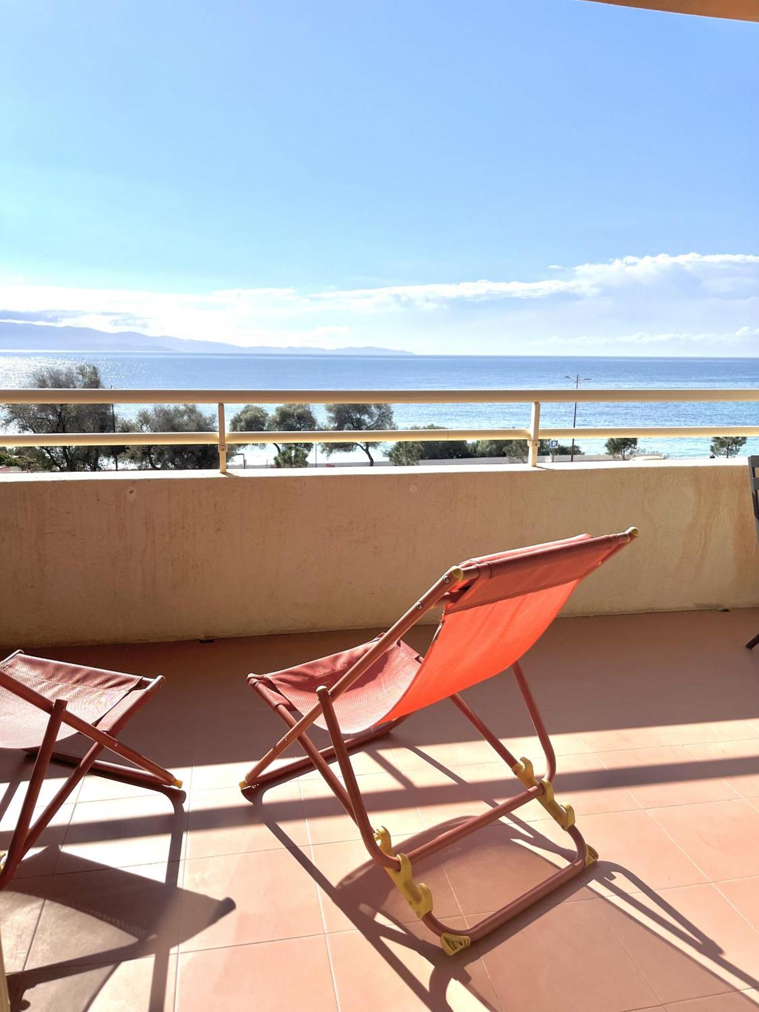 Aria Marina Duplex Vue Mer Route Des Sanguinaires, Plage A 50M, Parking Gratuit, 4 Pers Ajaccio  Eksteriør bilde